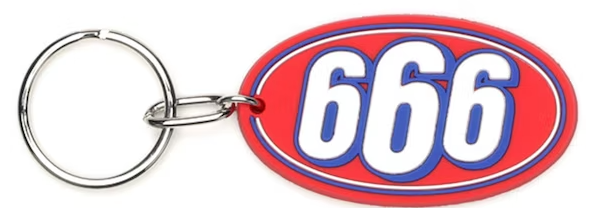 Supreme 666 Keychain Red