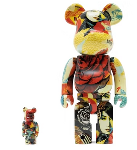 Bearbrick x Designer Con Shepard Fairey "Make Art Not War" Special Edition 100% & 400% Set