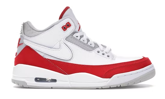 Jordan 3 Retro Tinker White University Red