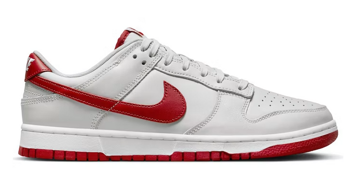 Nike Dunk Low Vast Grey Varsity Red