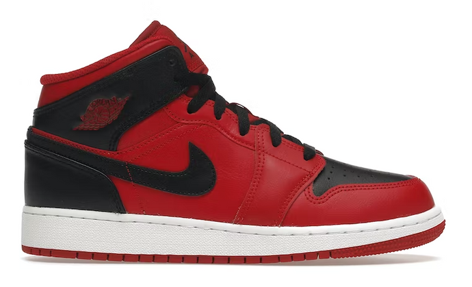 Jordan 1 Mid Reverse Bred (2021) (GS)