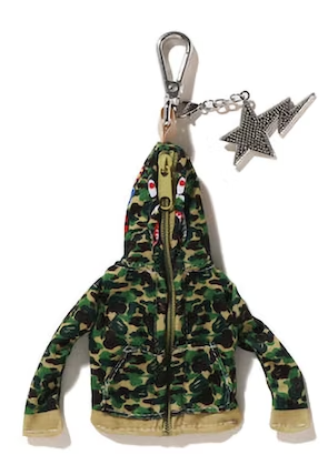 BAPE Shark Full Zip Hoodie Keychain