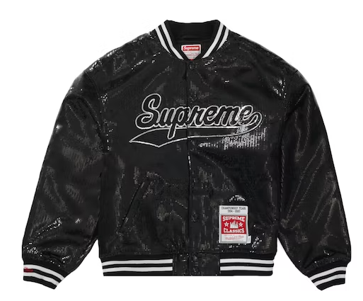 Supreme Mitchell & Ness Sequin Varsity Jacket