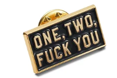Supreme One Two FUCK YOU Pin