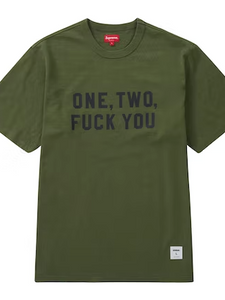 Supreme One Two Fuck You Tee