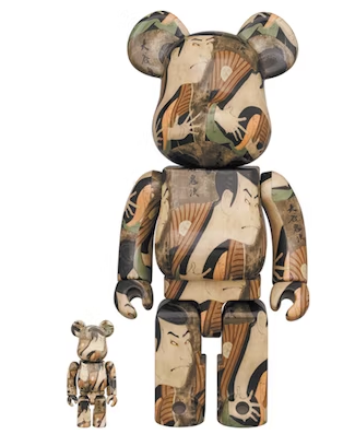 Bearbrick Sharaku Toshusai (Otani Oniji III as Yakko Edobei) 100% & 400% Set