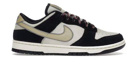 Nike Dunk Low LX Black Suede Team Gold (W)