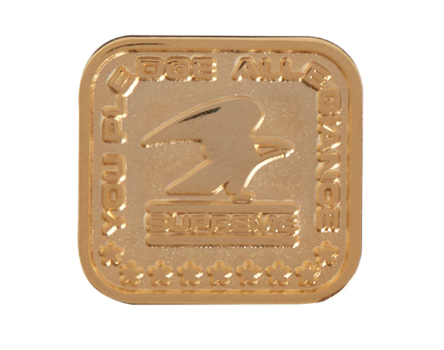 Supreme Pledge Allegiance Pin