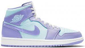 Air Jordan 1 Mid Purple Aqua