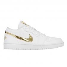 Jordan 1 Low "White Metallic Gold" WMNS