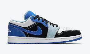 Jordan 1 Low Black Blue White