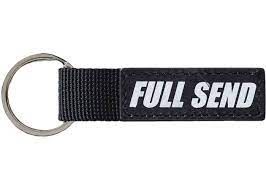 Full Send Polyester Keychain