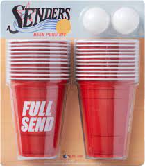 Full Send Senders Beer Pong Kit Red