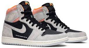 Jordan 1 Retro High Neutral Grey Hyper Crimson