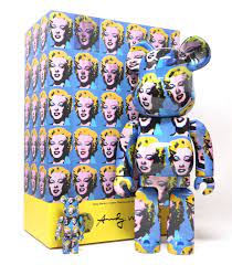Bearbrick x Andy Warhol x Marilyn Monroe 100% & 400% Set