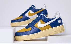 Nike Air Force 1 Low SP Undefeated 5 On It Blue Yellow Croc