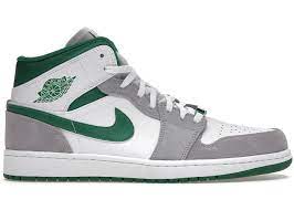 Jordan 1 Mid Grey Green