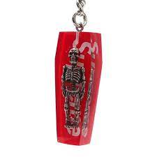 Supreme Skeleton Keychain Red