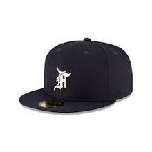 Load image into Gallery viewer, Fear of God Essentials 59FIFTY Fitted Hat Men&#39;s MLB New Era Navy
