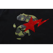 BAPE 1st Camo Ape Face Sta Relaxed Fit Tee Black/Yellow