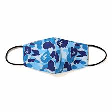 Bape Mask Blue Camo