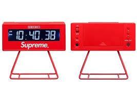Supreme Seiko Marathon Clock Red