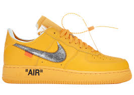Nike Air Force 1 Low OFF-WHITE University Gold Metallic Silver
