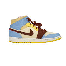 Jordan 1 Mid SE Fearless Maison Chateau Rouge (no box)