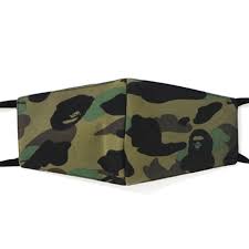 Bape Mask Dark Green Camo