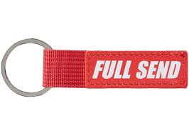 Full Send Polyester Keychain