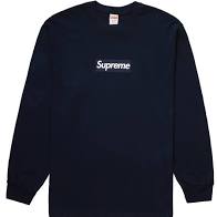 Supreme Box Logo L/S Tee (NAVY)