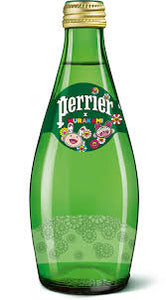 Perrier Murakami glass bottle