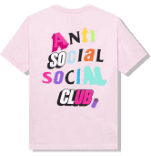 Anti Social Social Club -  The Real Me Pink Tee
